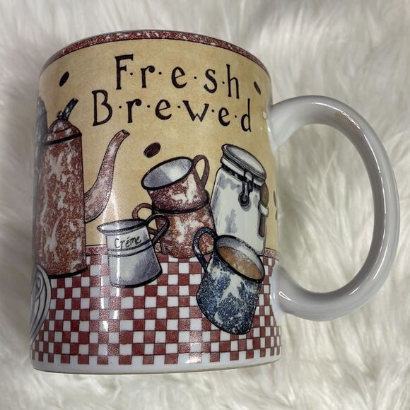 Lang And Wise Collector Mug Coffee Cup 1997 S.B.B. #4 Fresh Brewed - Picture 1 of 7